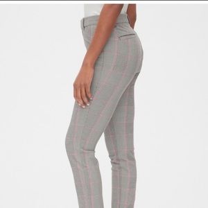 GAP Signature Skinny Black Plaid Ankle Pant - 8T